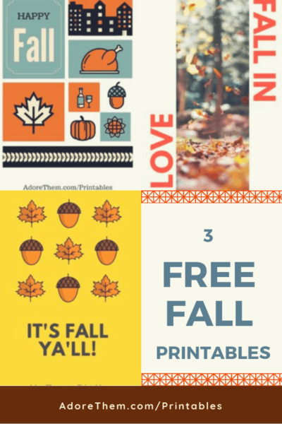 Free Fall Decor Printables