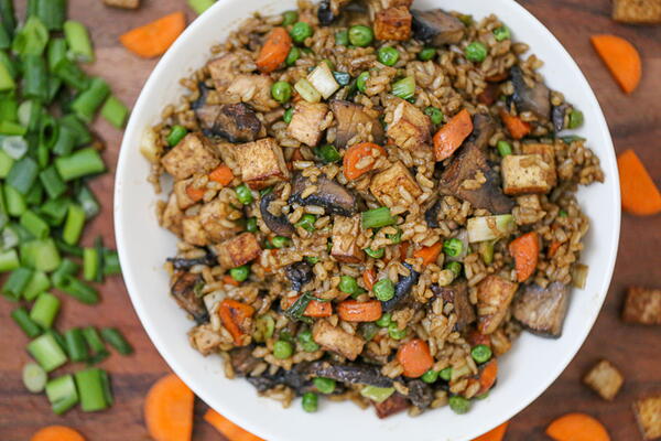 Mushroom Tofu Fried Rice