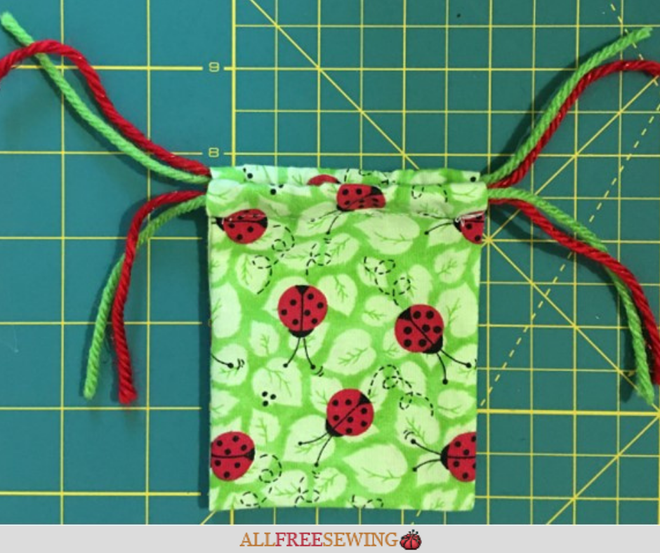 How To Sew a Drawstring Bag in Minutes (Full Tutorial) | AllFreeSewing.com