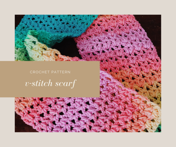 Textured V-stitch Scarf