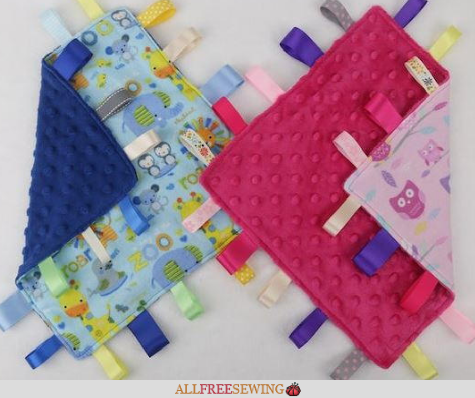 How to Make a Tag Blanket | AllFreeSewing.com