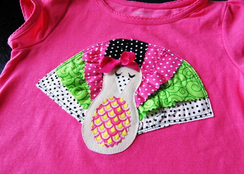 Ruffled Turkey Tee for Girls Ruffled Turkey Tee for Girls