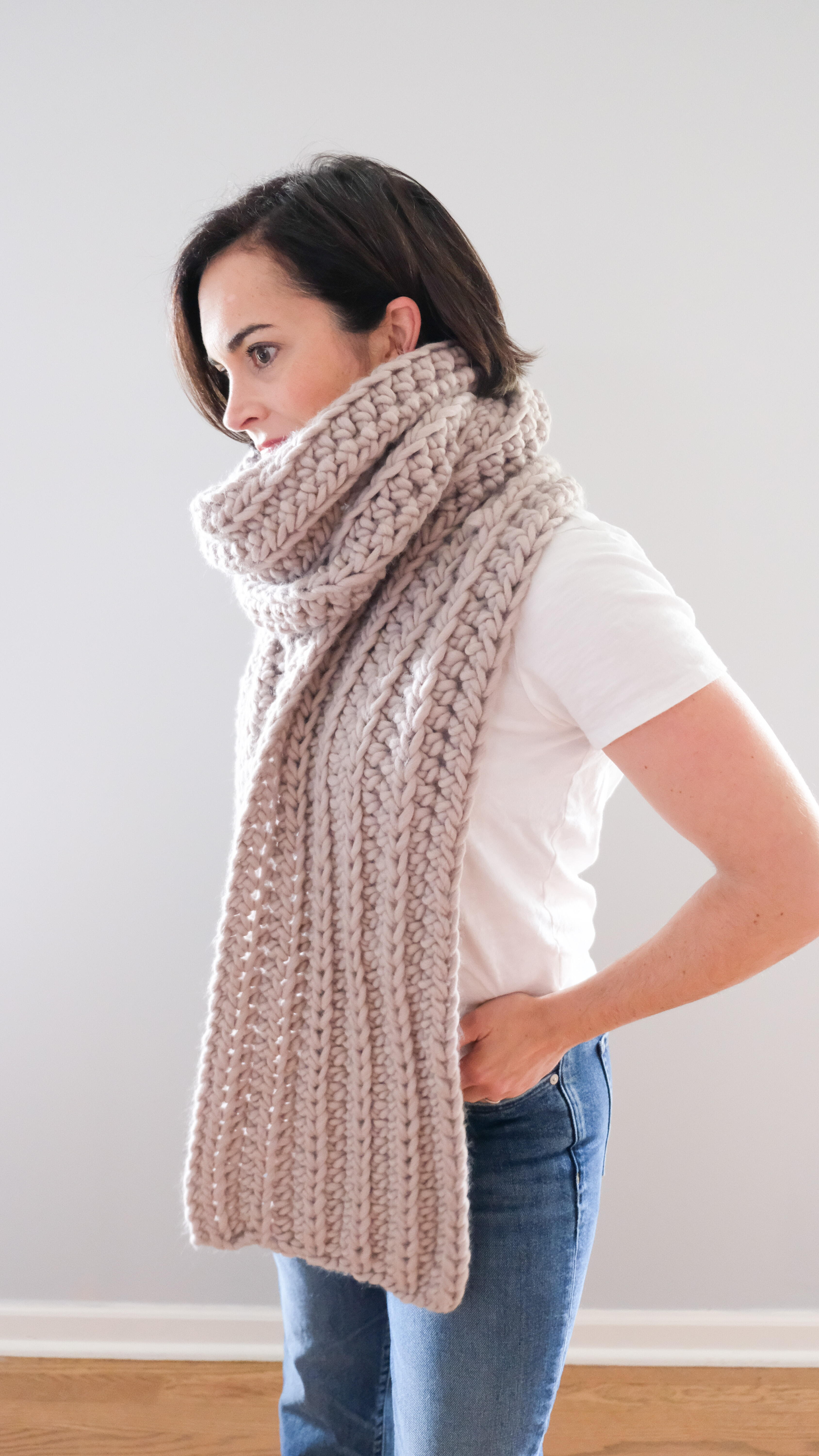 Scarf Ridges Ridge Scarf | AllFreeCrochet.com