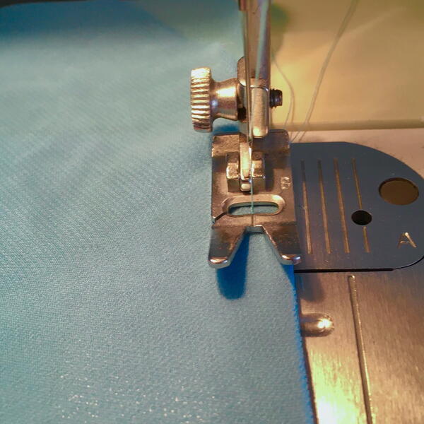 Image shows Step 6 for how to sew French seams.