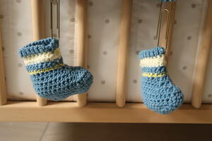 Boutchou Baby Booties Crochet Pattern