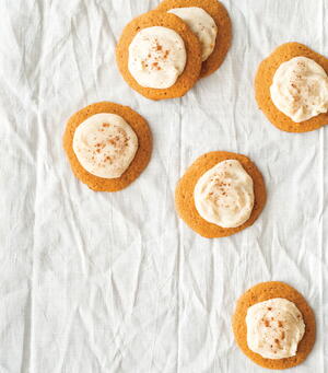Soft Pumpkin Cookies with Browned Butter Frosting