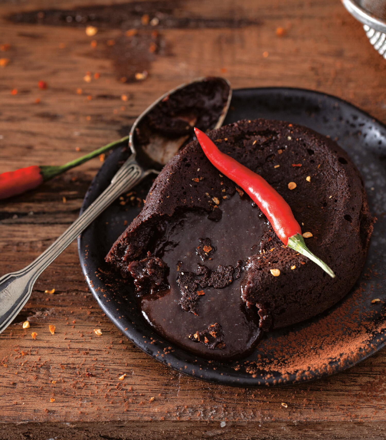 Chili Chocolate Lava Cakes-image