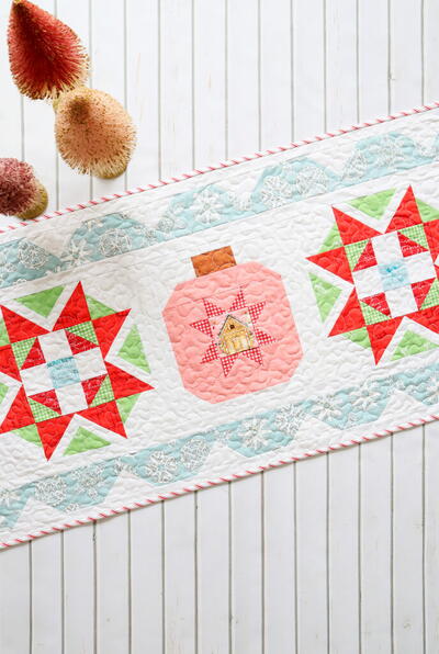 Starry Ornament Quilted Table Runner Pattern
