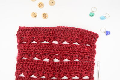 Cherry Puff Crochet Stitch For Garments