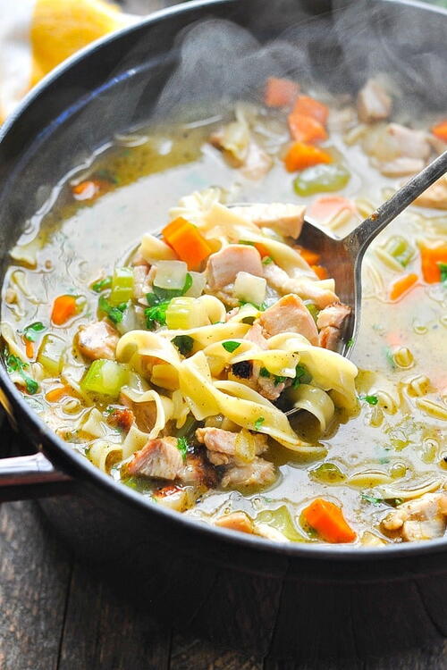 Easy Chicken Noodle Soup | FaveHealthyRecipes.com