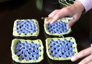 How to Attach Granny Squares--Method 1 Part 1 of 2