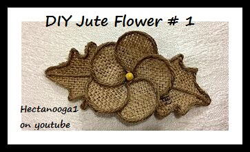 Jute Flowers, Fabric Flowers