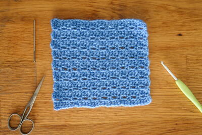 Cat's Eye Easy Crochet Stitch Pattern For Blankets