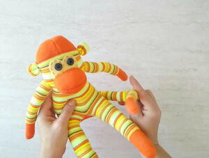 DIY Stuffed Sock Monkey