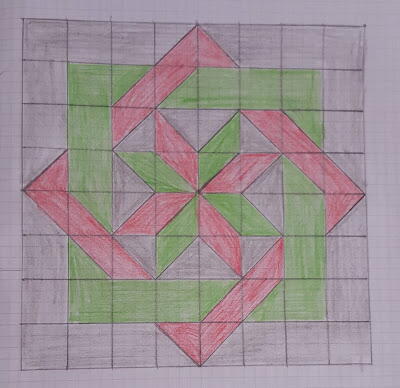 Labyrinth Quilt Block Pattern