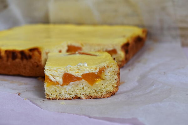 Baked Peach Cheesecake