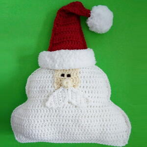 Santa Claus Crochet Pillow Pattern