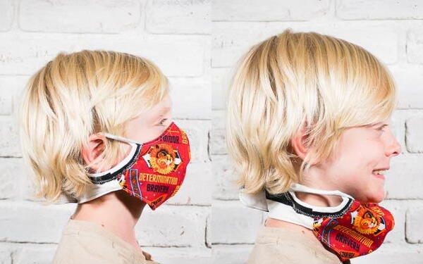 Kid's Face Mask Pattern With Neck Band