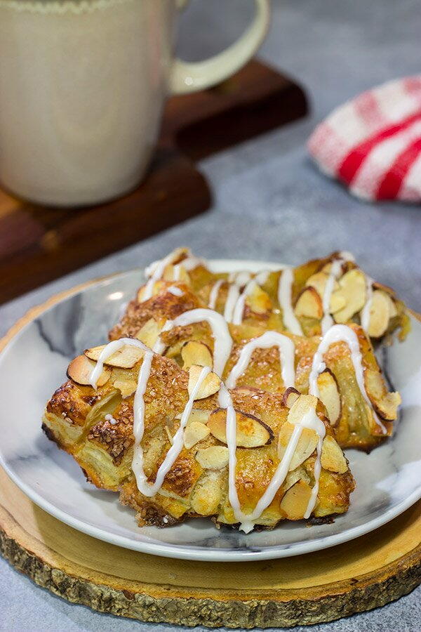 Almond Bear Claws | TheBestDessertRecipes.com