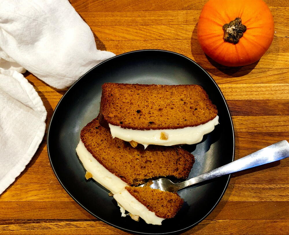 Pumpkin Bread With Cream Cheese Icing | RecipeLion.com