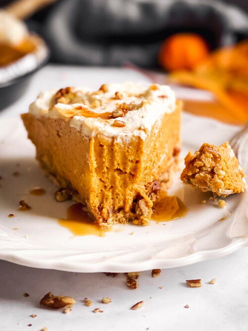 No Bake Turtle Pumpkin Pie