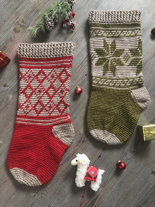 Comfort And Joy Crochet Christmas Stocking