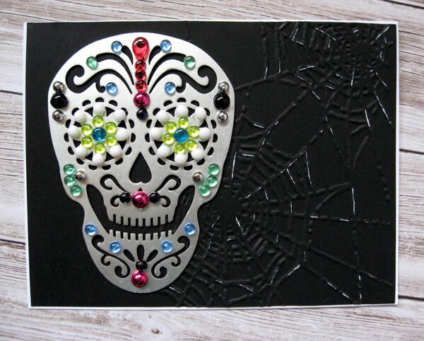 Day Of The Dead Sugar Skull Card