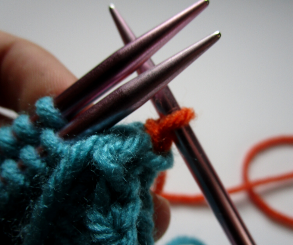 Three Needle Bind Off Step 6.5