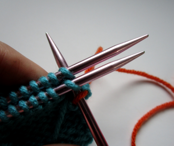 Three Needle Bind Off Step 5