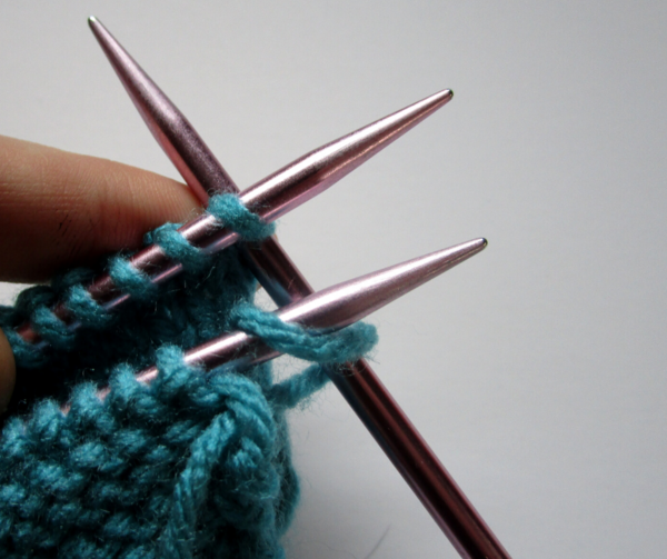 Three Needle Bind Off Step 2