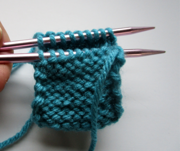 Three Needle Bind Off Step 1