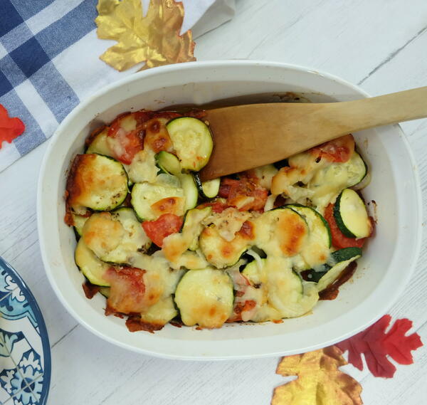 Easy Zucchini Tomato Bake With Parmesan Recipe