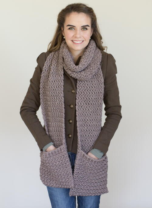 Mulberry Shadow Pocket Scarf
