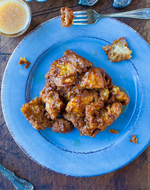 Pumpkin Cinnamon Overnight Pull-Apart French Toast