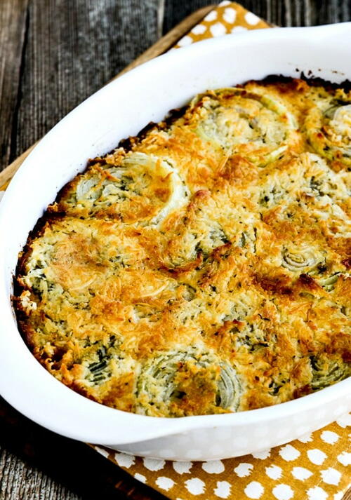 Onion Gratin with Rosemary and Thyme