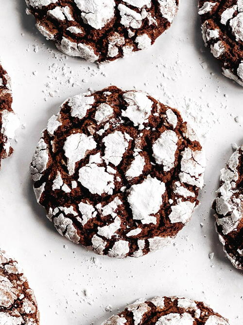 Cake Mix Crinkle Cookies