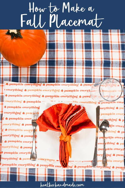 How To Make A Fall Placemat