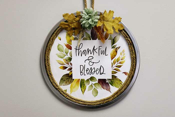 Dollar Tree Fall Farmhouse Sign | CheapThriftyLiving.com