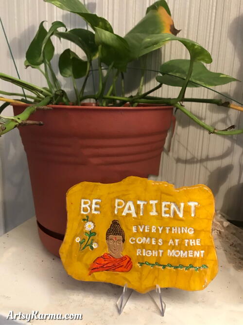 Make An Inspirational Quote Plaque Using Clay