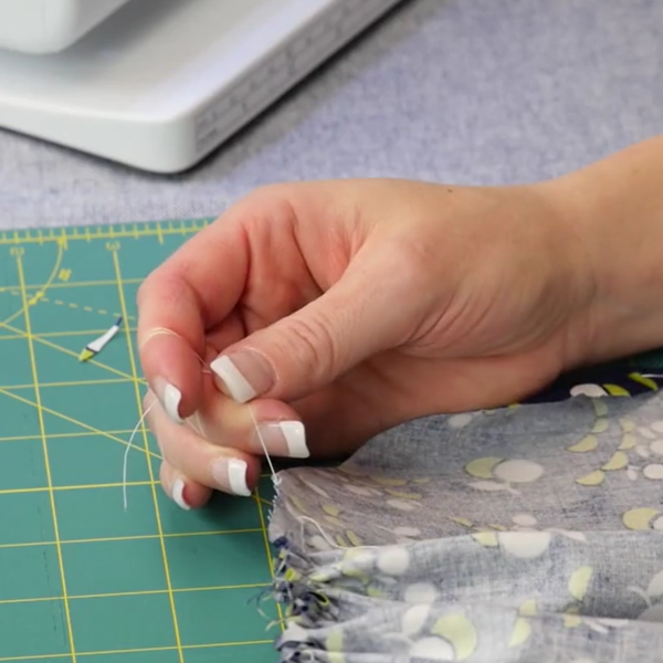 Use dental floss to form perfect gathers