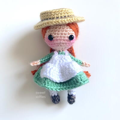 Anne Of Green Gables Amigurumi Doll