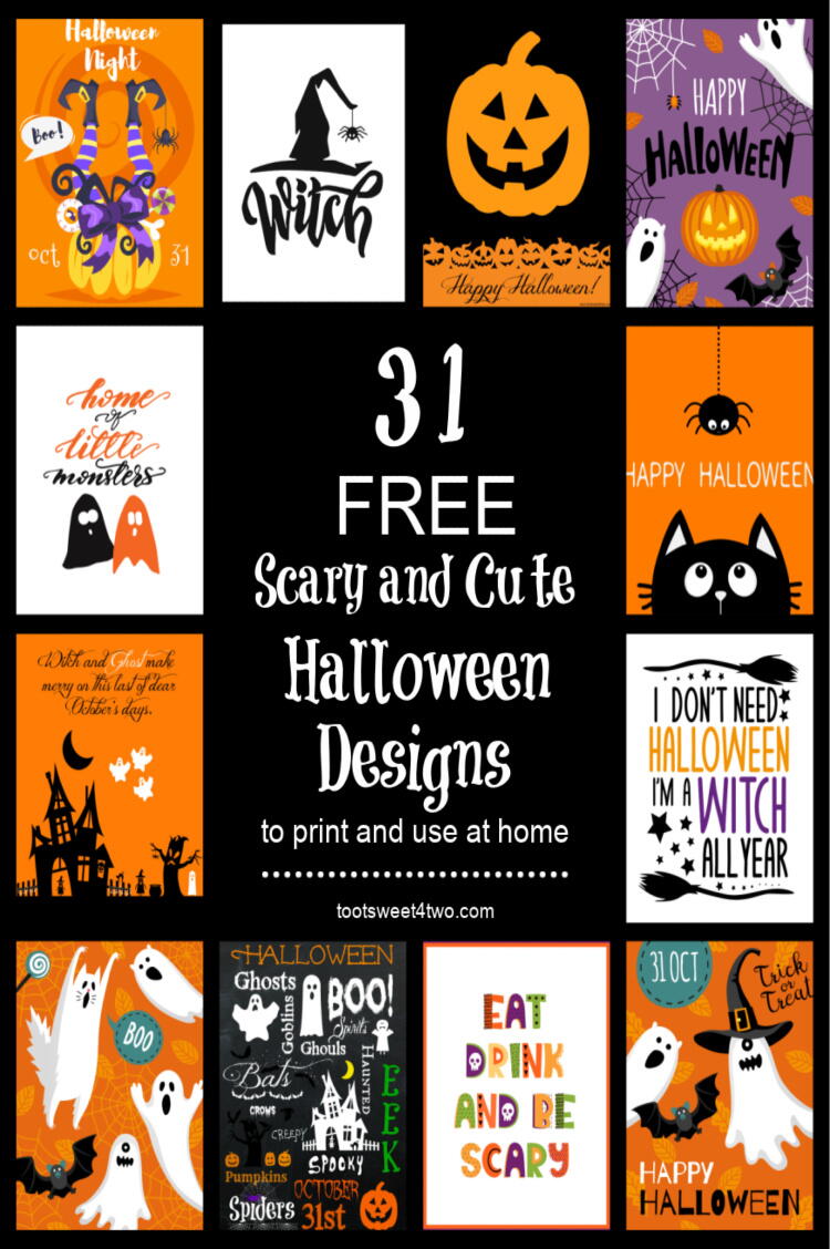31 Scary And Cute Free Halloween Printables You Will Love ...