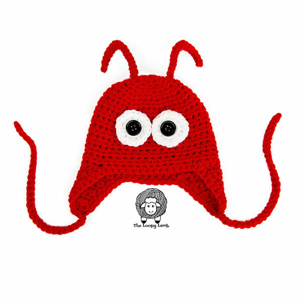 Pinch Me Crochet Lobster Hat