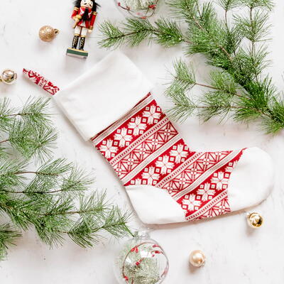 Free Christmas Stocking Sewing Pattern With Toe Patch