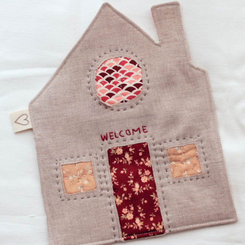 Cozy Little Cottage Mug Rug AllFreeSewingcom