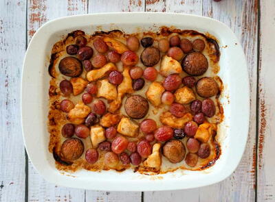 Chicken With Grapes And Olives