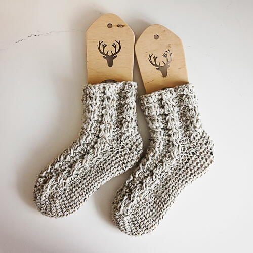 Cozy Crochet Slipper Socks | AllFreeCrochet.com
