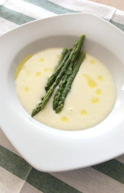 Creamy Asparagus Soup With Prosciutto