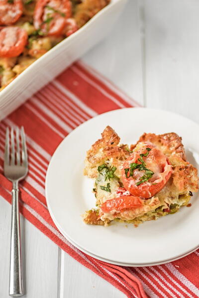 Tomato Mozzarella Parmesan Bake