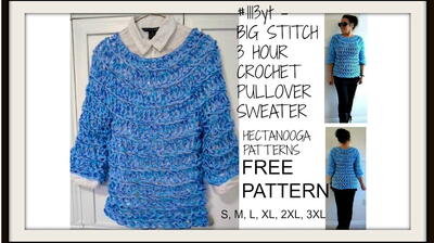 Big Stitch Crochet Pullover